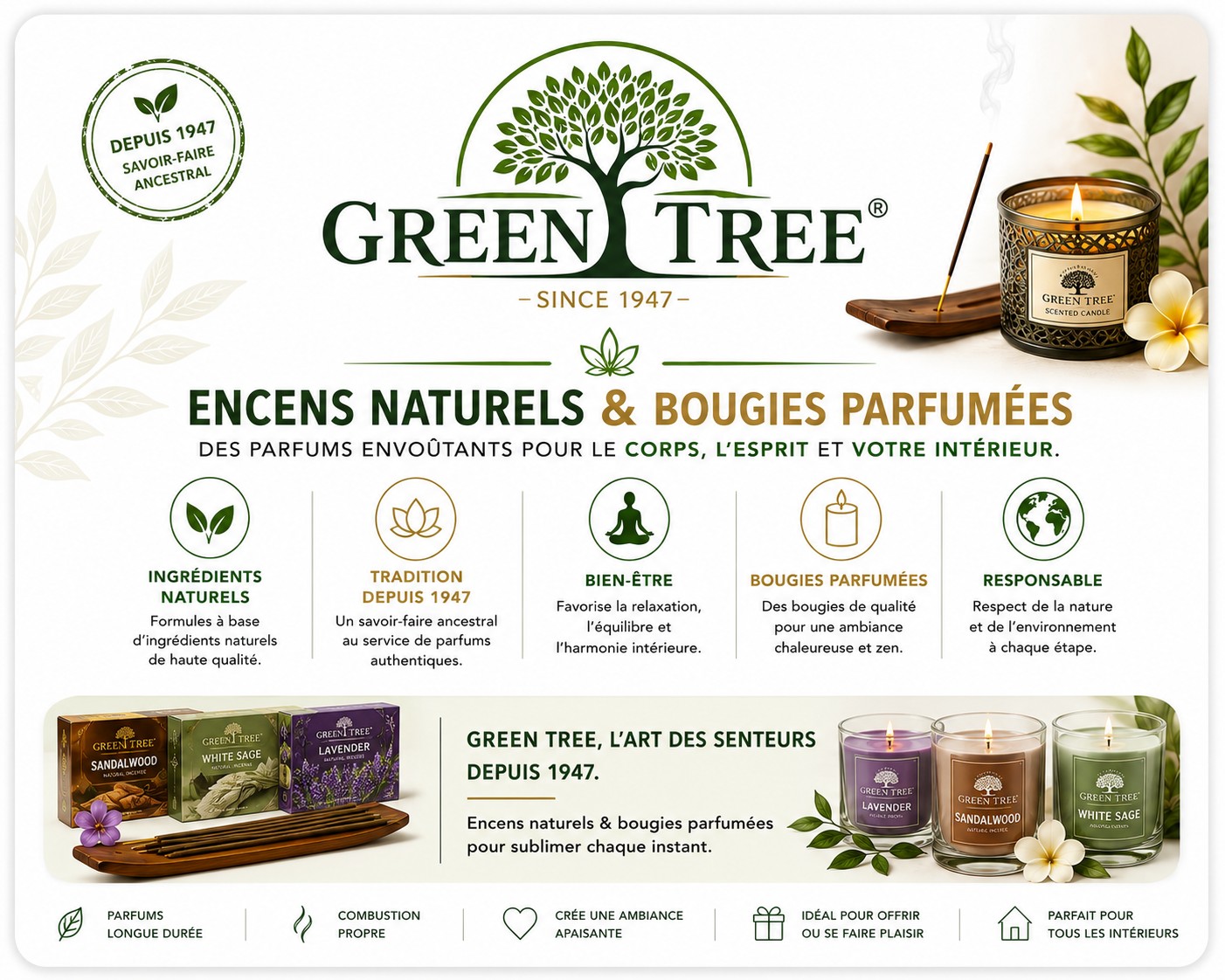Carte de présentation de la marque GREEN TREE