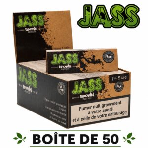 Feuilles JASS Brown Edition 1¼ Size, Boîte de 50 Carnets de 50