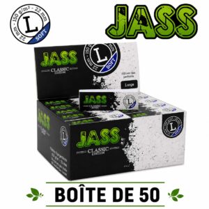 Jass Filtre Carton Classic Soft L, Boîte de 50 carnets de 5O