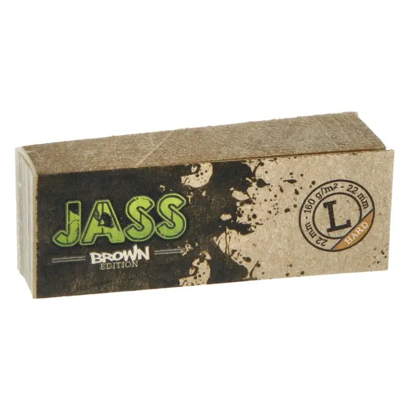 Jass Filtre Carton Brown Hard L, 1 Carnet