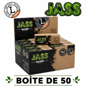 Jass Filtre Carton Brown Hard L, Boite de 50 Filtres