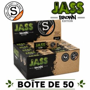 Jass Filtre Carton Brown Hard S, Boite de 50 carnets.