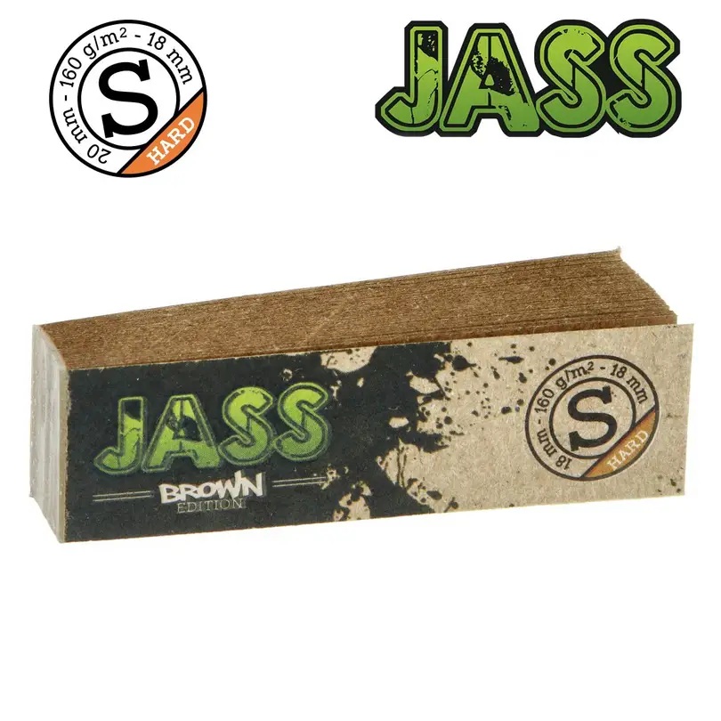 Jass Filtre Carton Brown Hard S, 1 Carnet