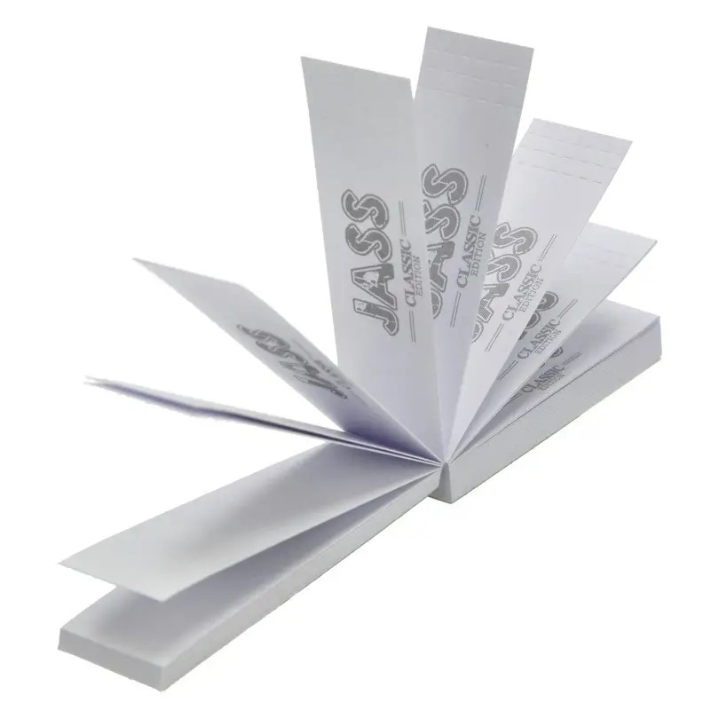 Jass Filtre Carton Classic Hard S, Carnet de 50 filtres ouvert