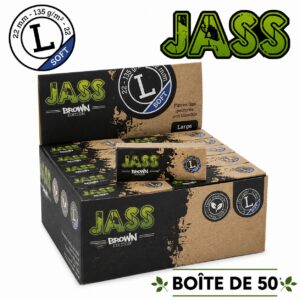 JASS Filtre Carton Brown soft L, Boîte de 50 carnets
