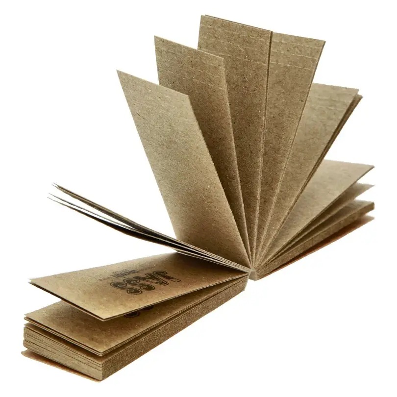 JASS Filtre Carton Brown soft L, Carnet de 50 ouvert