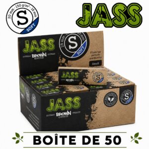 Jass Filtre Carton Brown Soft S, Boîte de 50 Filtres
